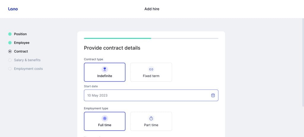 Lano platform hiring employees