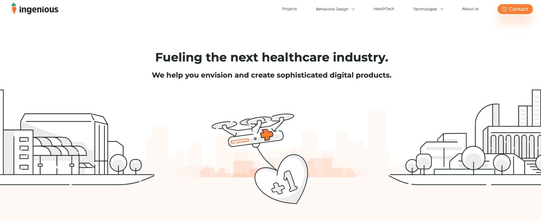 Ingenious, a company providing custom software solutions for digital transformation.
