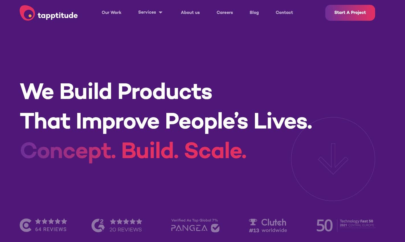 Tapptitude, a company specializing in mobile and web application development.