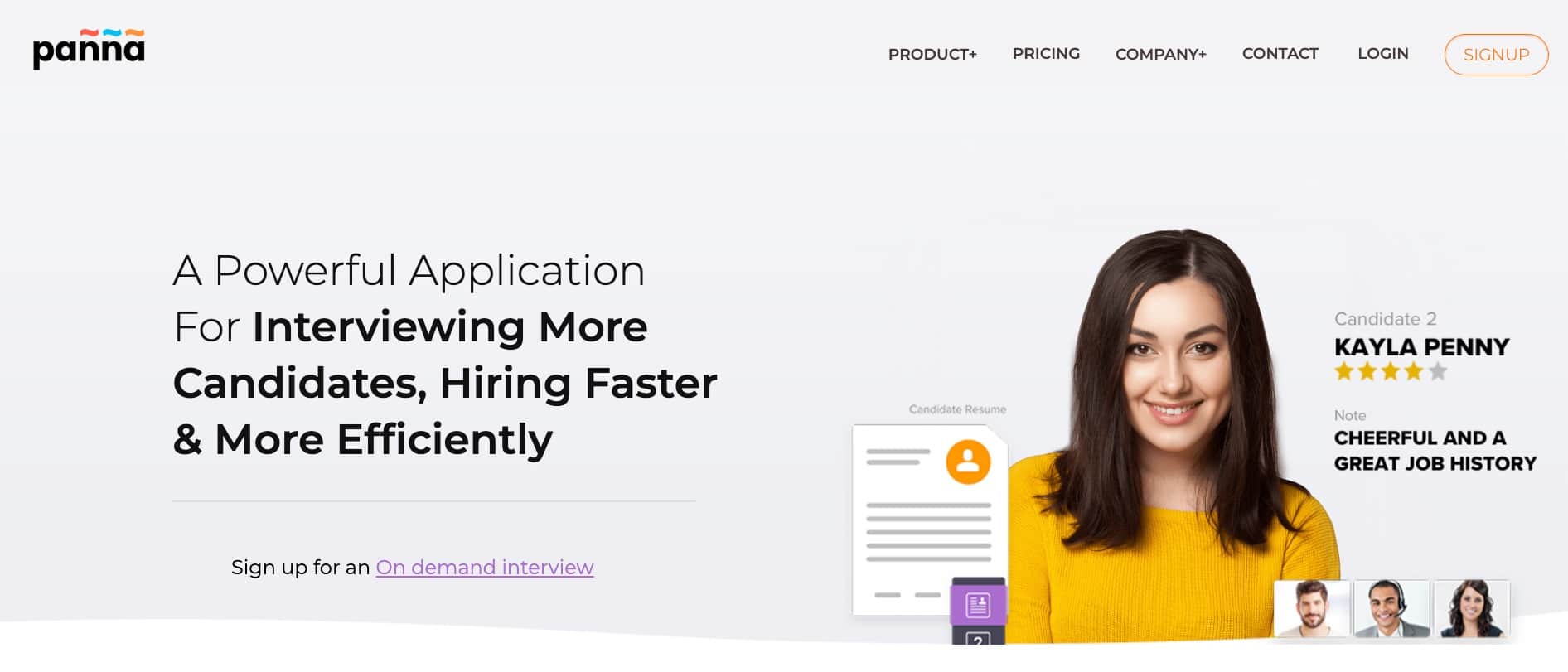 Panna – AI-powered video interview platform with coding assessments and real-time candidate evaluation.