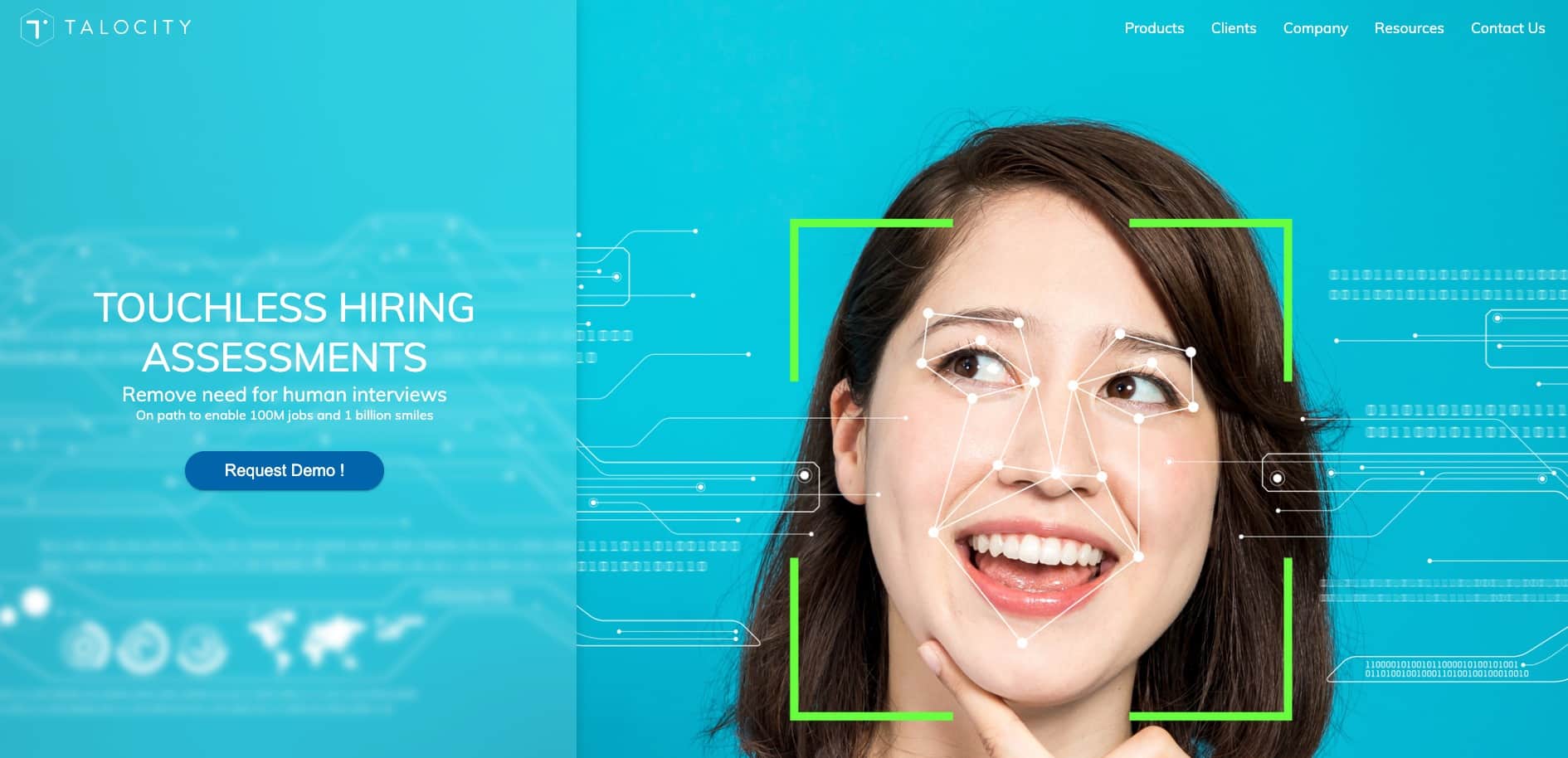 Talocity – AI-driven touchless hiring platform that uses video interviews and psychometric analysis to screen candidates.