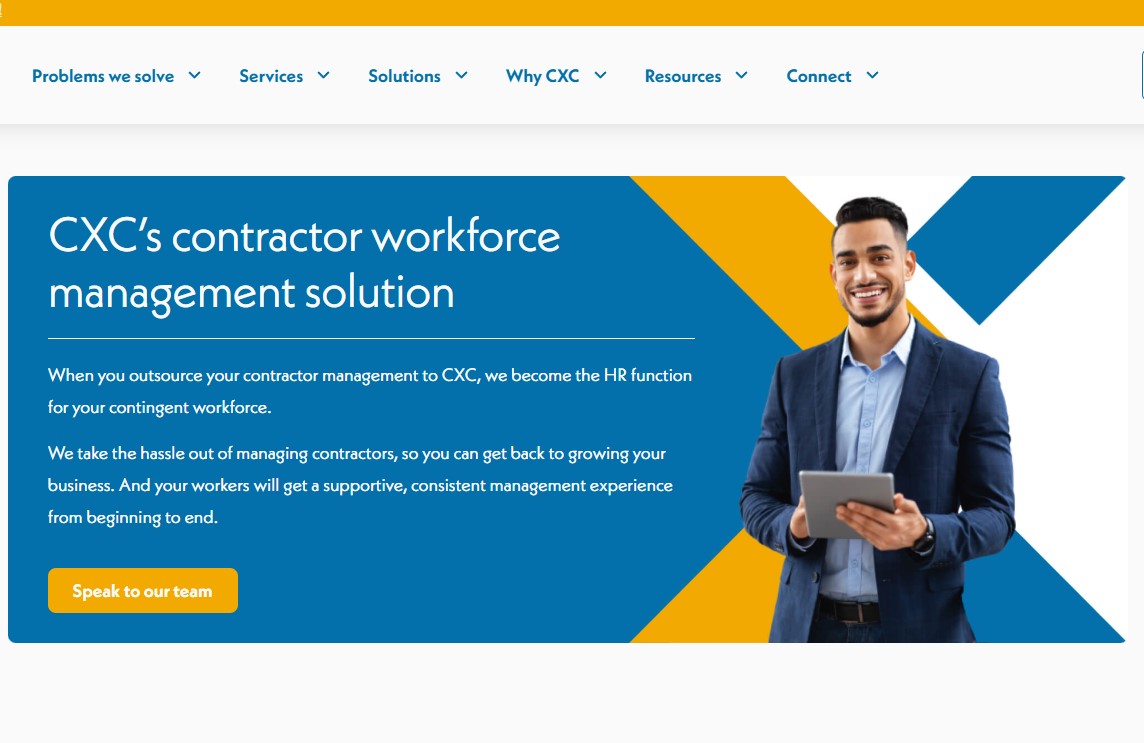 CXC's contractor management