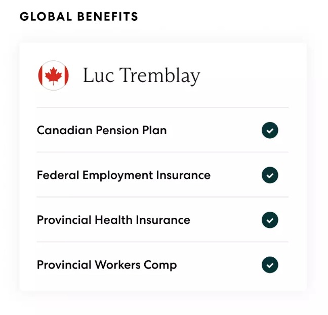 Velocity Global Benefits Administration feature dashboard and interface