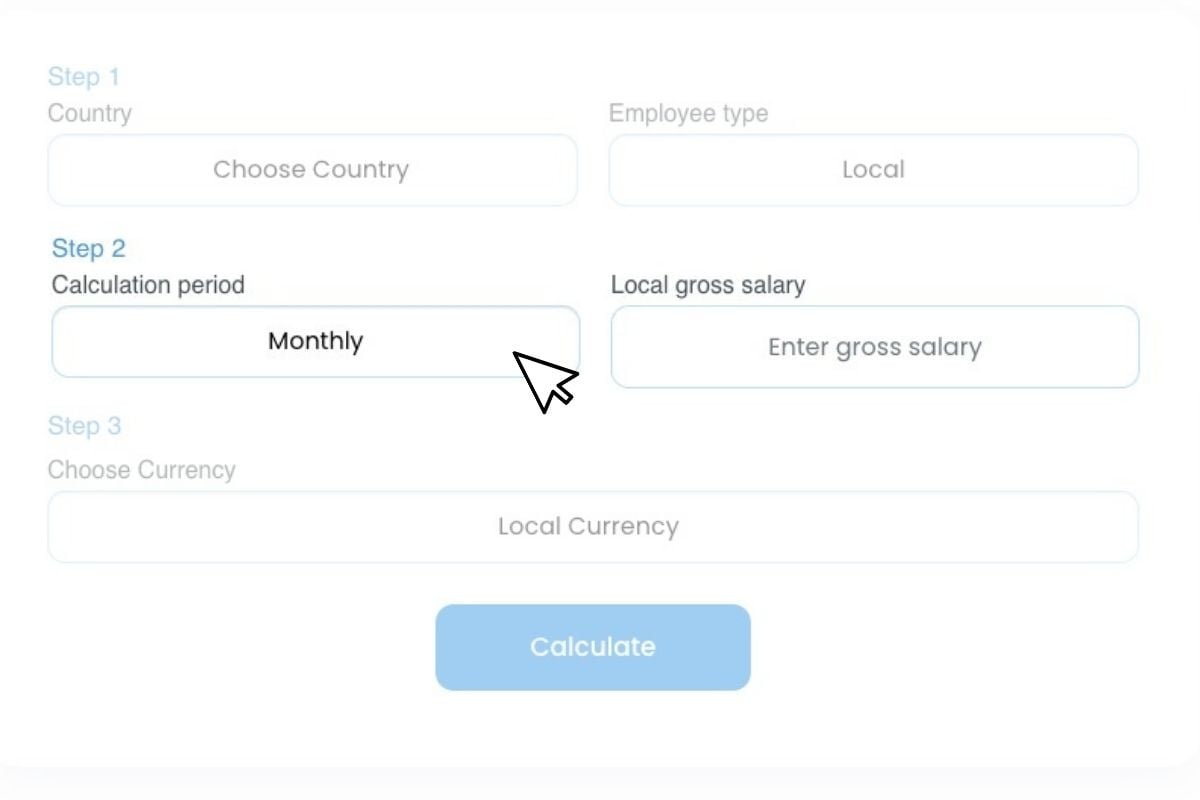 Remote People Payroll Calculator, Step 2