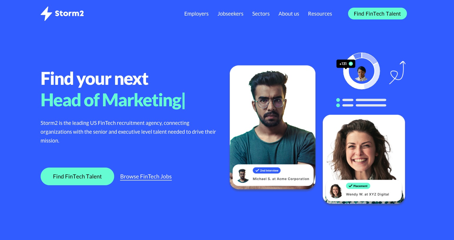 Storm2 platform homepage showing key features and pricing