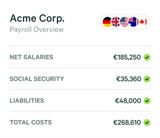 overview of payroll dashboard