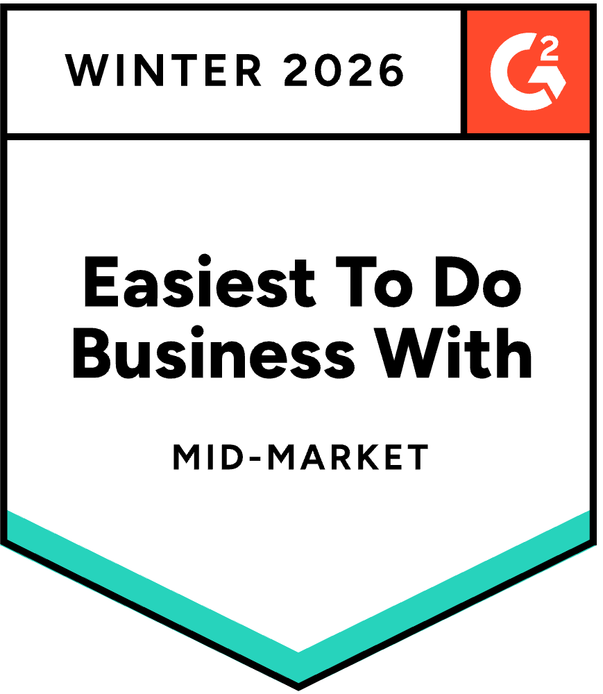 G2 Best Support Mid-Market Badge 2026 - Remote People