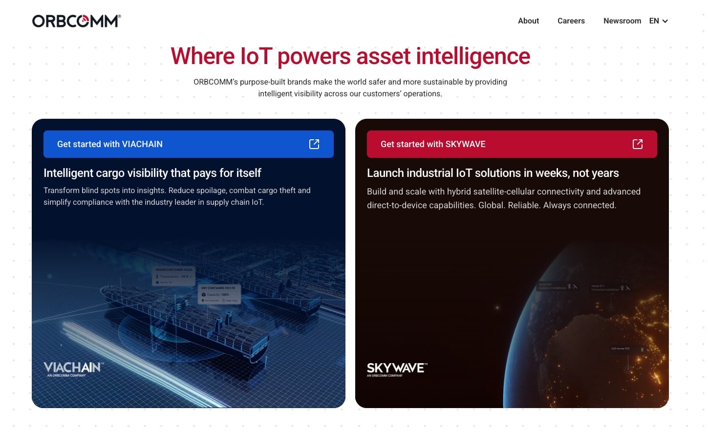 ORBCOMM homepage
