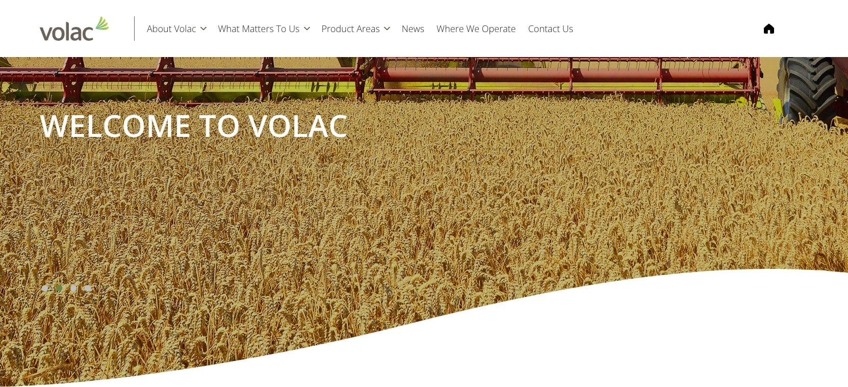 Volac homepage