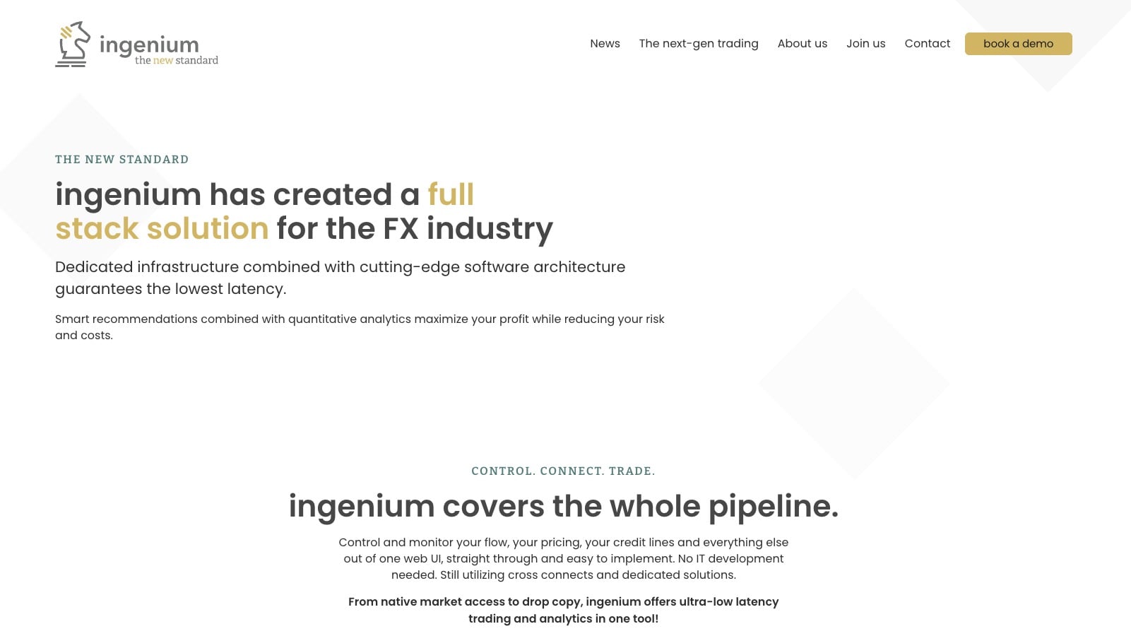 ingenium trading homepage